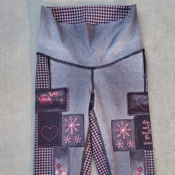 NWOT NIYAMA SOL AMELIA ROSE PATCHWORK ROSE/GREY SM $78 - Picture 4 of 8